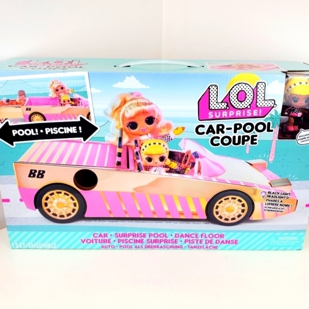 L.o.l Car Pool Coupe w/ Exclusive Doll - New & Unused